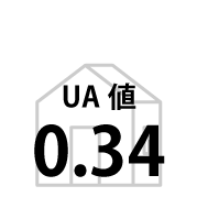 UA値0.34