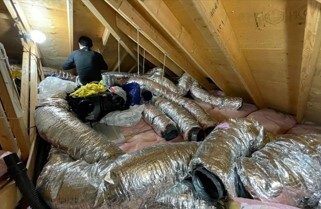 ダクトだらけの全館空調の例