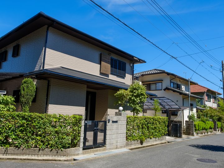 住宅街の戸建て住宅